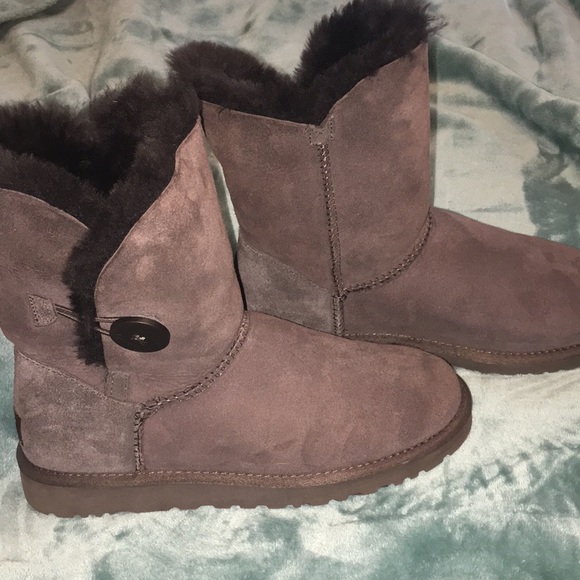 UGG Shoes - Ugg Boots Bailey Button size 8 brown